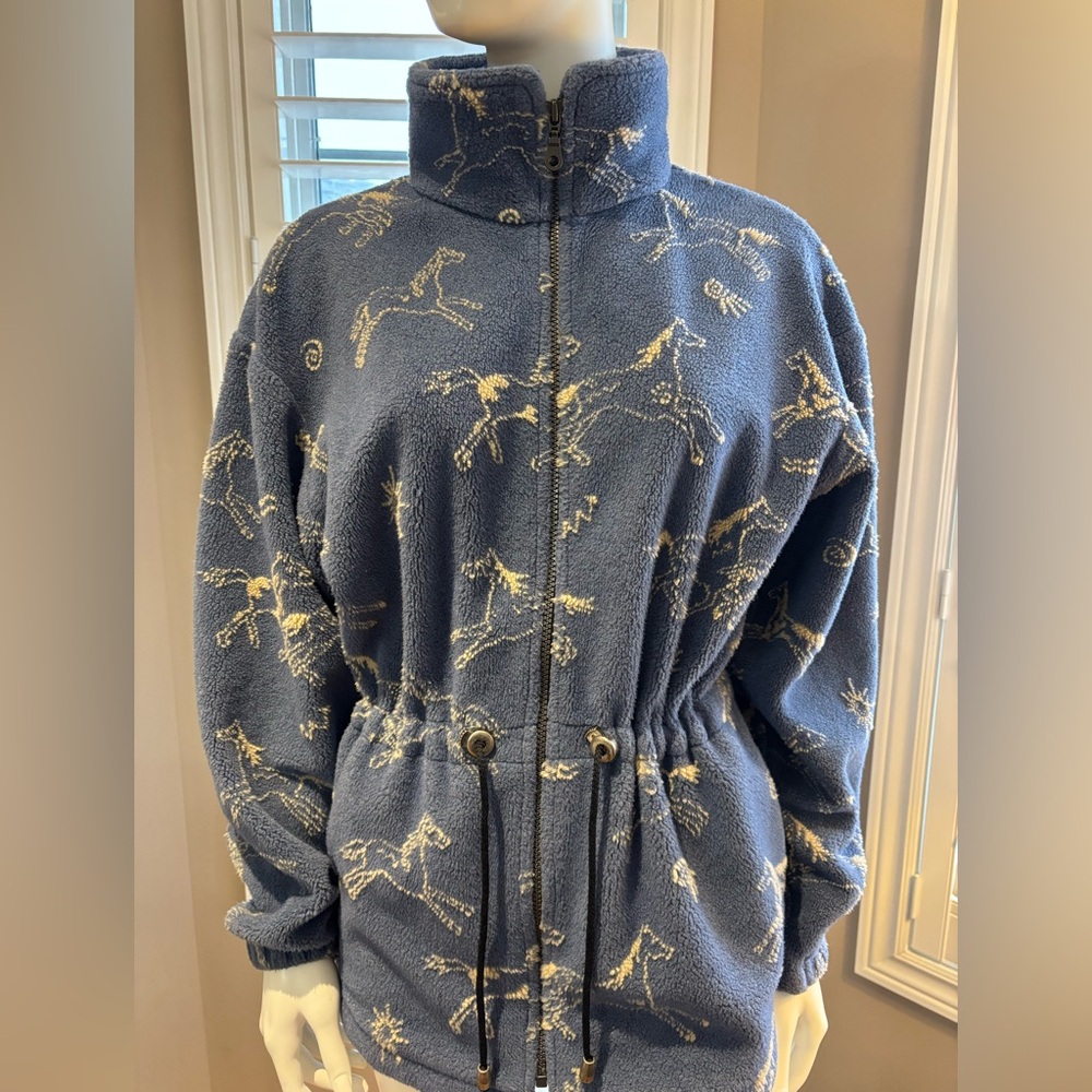 Vintage Tsunami Horse Fleece Sweater Jacket - Picture 6 of 16